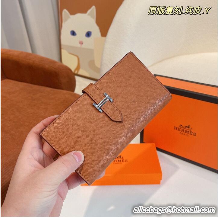 Reasonable Price Hermes Bearn Japonaise Bi-Fold Wallet Espom Leather A208