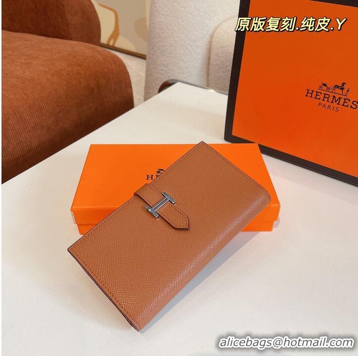 Reasonable Price Hermes Bearn Japonaise Bi-Fold Wallet Espom Leather A208