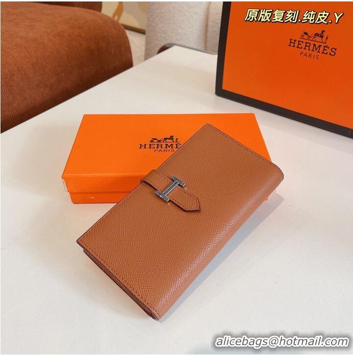 Reasonable Price Hermes Bearn Japonaise Bi-Fold Wallet Espom Leather A208