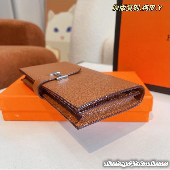 Reasonable Price Hermes Bearn Japonaise Bi-Fold Wallet Espom Leather A208