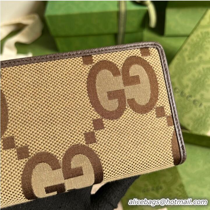 Buy Inexpensive Gucci Zip around wallet with Interlocking G 699316 brown