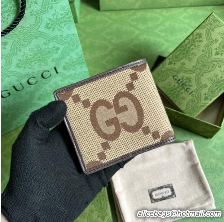 Top Grade Gucci Jumbo GG wallet 699308 brown