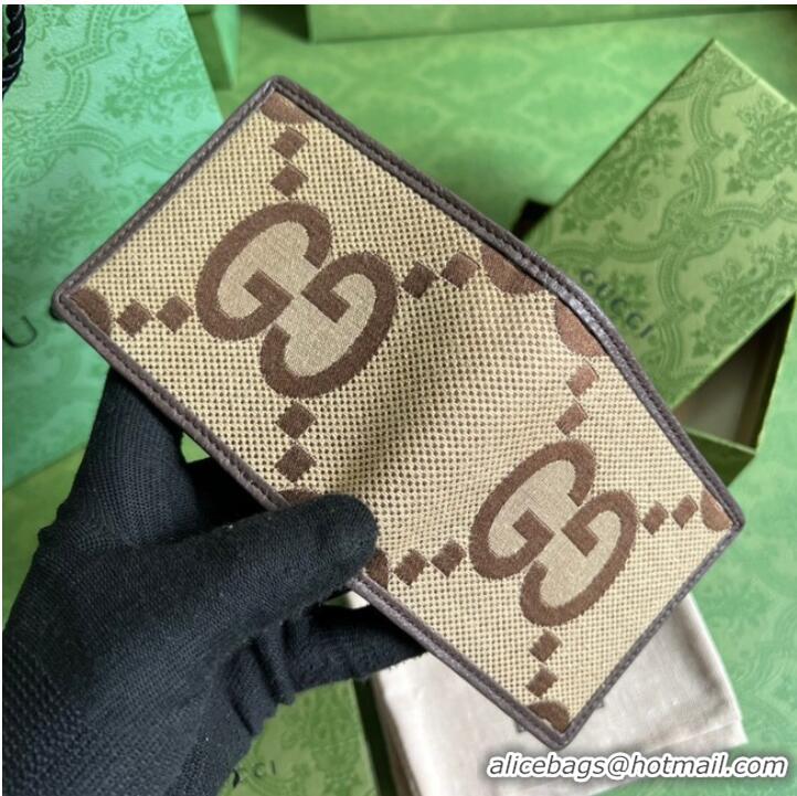 Top Grade Gucci Jumbo GG wallet 699308 brown