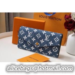 Popular Style Louis Vuitton SARAH WALLET M81183 Navy Blue