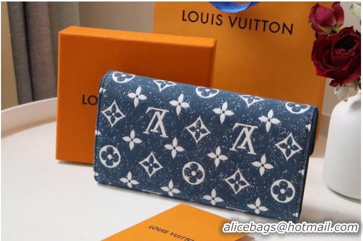 Popular Style Louis Vuitton SARAH WALLET M81183 Navy Blue