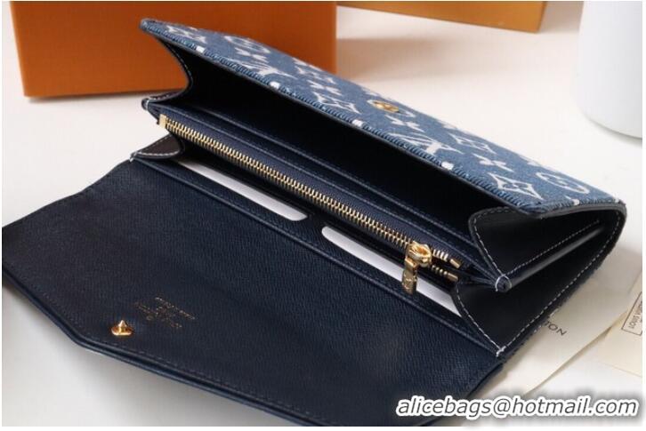 Popular Style Louis Vuitton SARAH WALLET M81183 Navy Blue