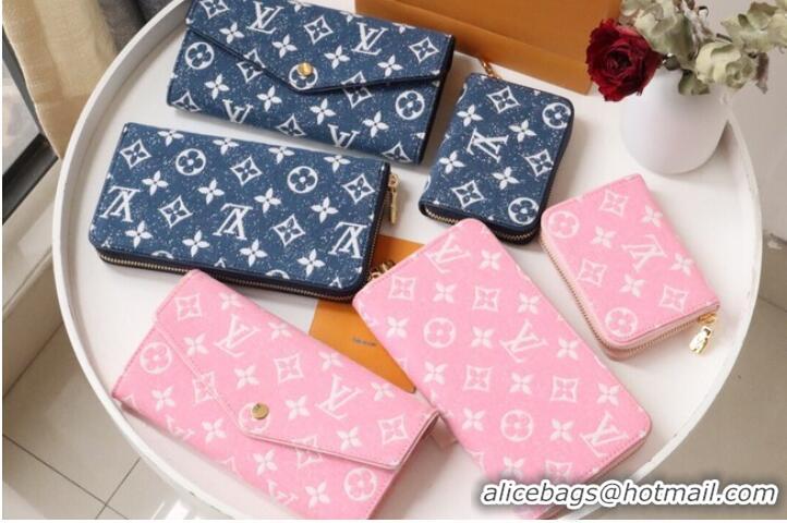 Popular Style Louis Vuitton SARAH WALLET M81183 Navy Blue