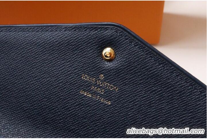 Popular Style Louis Vuitton SARAH WALLET M81183 Navy Blue