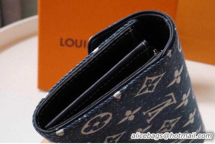 Popular Style Louis Vuitton SARAH WALLET M81183 Navy Blue