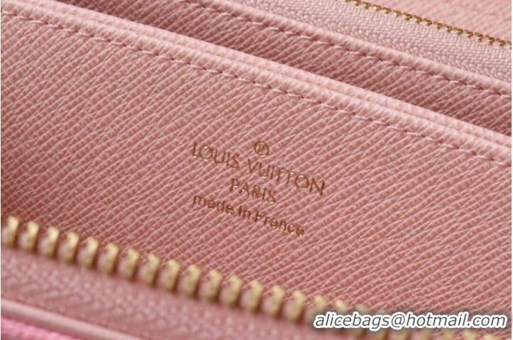 Good Product Louis Vuitton ZIPPY wallet M81226 Cherry Blossom powder