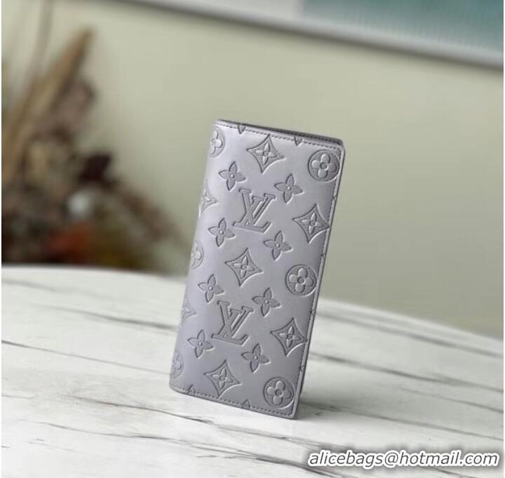 Affordable Price Louis Vuitton BRAZZA WALLET M81335 Anthracite gray