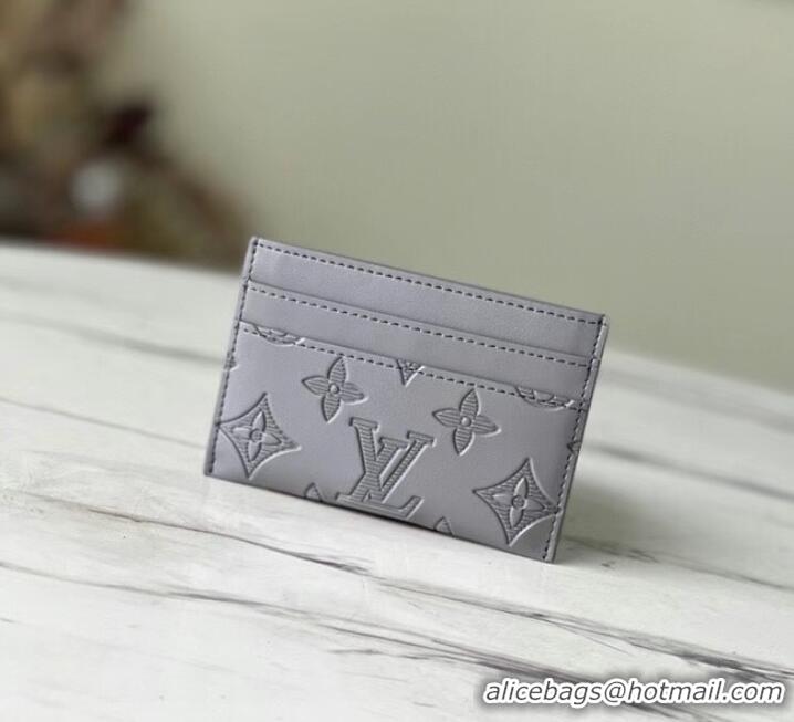 Cheapest Louis Vuitton DOUBLE CARD HOLDER M81381 Anthracite gray