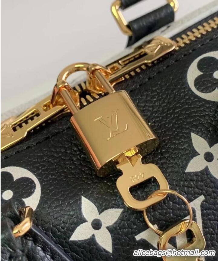 Top Quality Louis Vuitton SPEEDY BANDOULIERE 20 M46088 Black & White & Pink