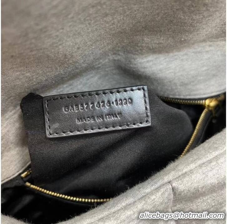 Promotional SAINT LAURENT PUFFER SMALL CHAIN BAG IN DENIM AND SMOOTH LEATHER 577476 BLUE-GRAY