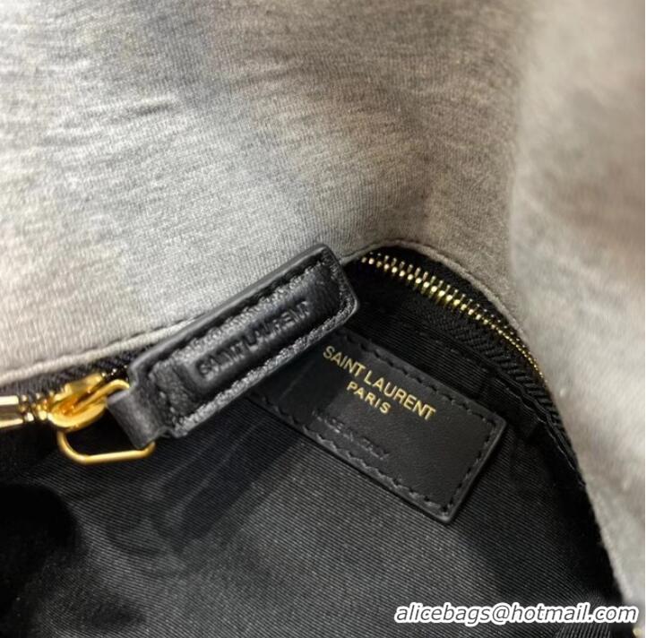 Promotional SAINT LAURENT PUFFER SMALL CHAIN BAG IN DENIM AND SMOOTH LEATHER 577476 BLUE-GRAY