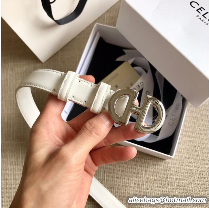 Well Crafted Celine Belt 25MM CEB00018 White Silver