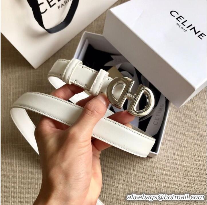 Well Crafted Celine Belt 25MM CEB00018 White Silver