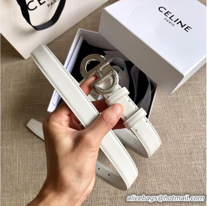 Well Crafted Celine Belt 25MM CEB00018 White Silver