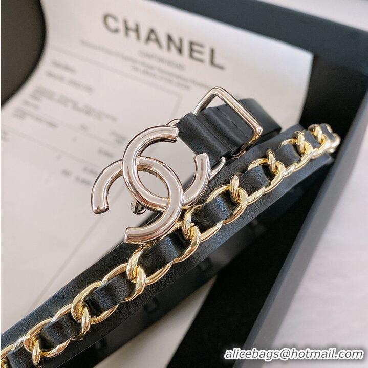 ​Stylish Inexpensive Chanel Belt 15MM CHB00001 Black