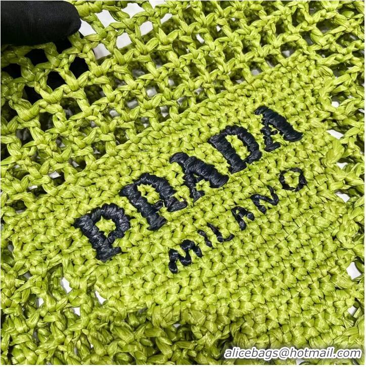 Modern Classic Prada Raffia tote bag 1CH393 Green