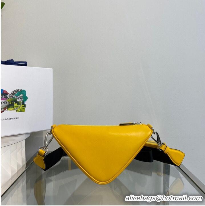 Reasonable Price Prada Padded Nappa Leather Shoulder Bag 1BH190 Yellow