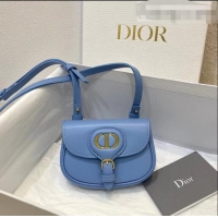 Cheapest Dior Bobby Micro Bag in Cornflower S5109 Blue Smooth Calfskin 2022