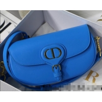 Well Crafted Dior Bobby East-West Bag in Smooth Leather CD1344 Lake Blue 2022