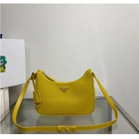 Cheapest Prada Small Saffiano leather shoulder bag 1BD330 yellow