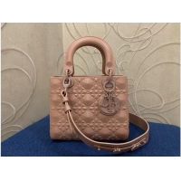 AAAAA Discount MEDIUM LADY DIOR BAG Cannage Calfskin C2813 pink