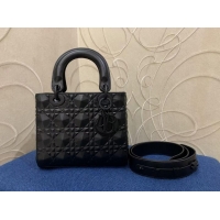 Original Cheap MEDIUM LADY DIOR BAG Cannage Calfskin C2813 black