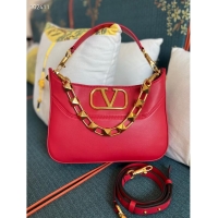 Fashion Discount VALENTINO GARAVANI Loco Calf leather bag V2028 red