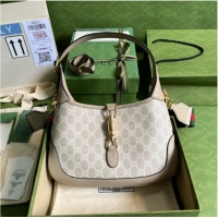 Affordable Price Gucci Jackie 1961 small GG shoulder bag 678843 Beige