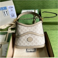 Low Cost Gucci Large shoulder bag with Interlocking G 696011 Beige