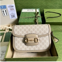 Good Quality Gucci Horsebit 1955 shoulder bag 602204 Beige