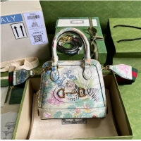 Unique Style Gucci Ophidia small top handle bag with Web 677212 tiger