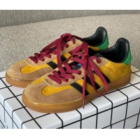 Low Cost Gucci x Adidas Gazelle Suede Sneakers Yellow 0422107