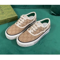 Low Price Gucci Tennis 1977 GG Canvas Sneakers Beige 050727