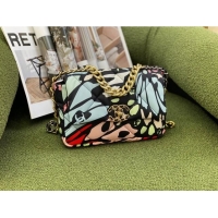 Stylish Chanel 19 Printed Canvas Flap Bag AS1160 Multicolor 2022