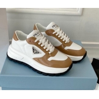 Classic Specials Prada Brushed Leather Sneakers Brown 0425125