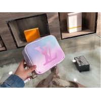 Fashion Discount Louis Vuitton Colorful Handbag Wash Bag 40066 Pink&Blue