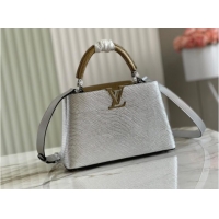 Top Grade Louis Vuitton CAPUCINES BB M59266 silver