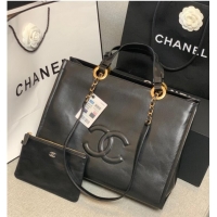 Buy Discount Chanel Sheepskin Shoulder Bag AS3129 black