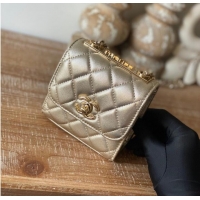 Promotional Chanel mini Shoulder Bag Lambskin & Gold-Tone Metal 88631 gold