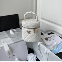 Good Product Chanel lambskin top handle bag AP2730 white