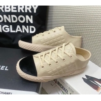 Unique Style Chanel Quilted Calfskin Low-top Sneakers G38280 Beige