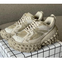 Good Product Balenciaga Defender Trainers Sneakers in Beige Mesh 042695