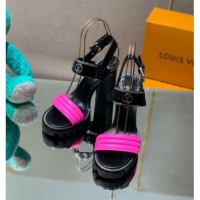 Chic Louis Vuitton Star Trail Sandal with 9.5cm Heel Black/Pink 0517052