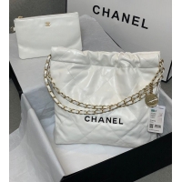 Top Grade Chanel Calf leather shopping bag AS3261 White