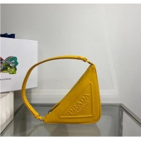 Promotional Prada Padded nappa leather handbag 1BE003 yellow