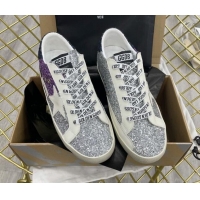 Duplicate Golden Goose GGDB Glitter Super-Star Sneakers Silver 052114